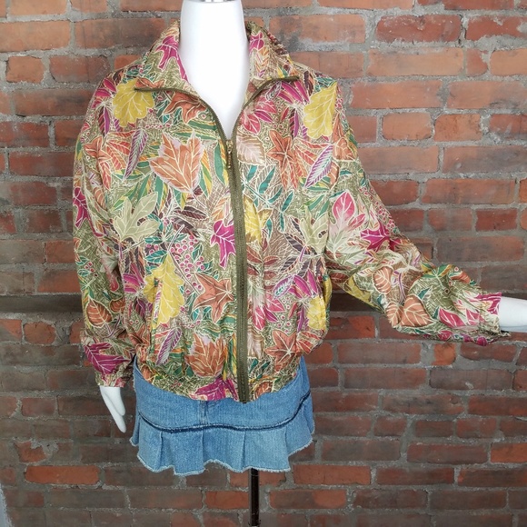Vintage Jackets & Blazers - SOLD VTG Women's Bomber Jacket Silk Fall